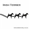 Irish Terrier Santa Sleigh
